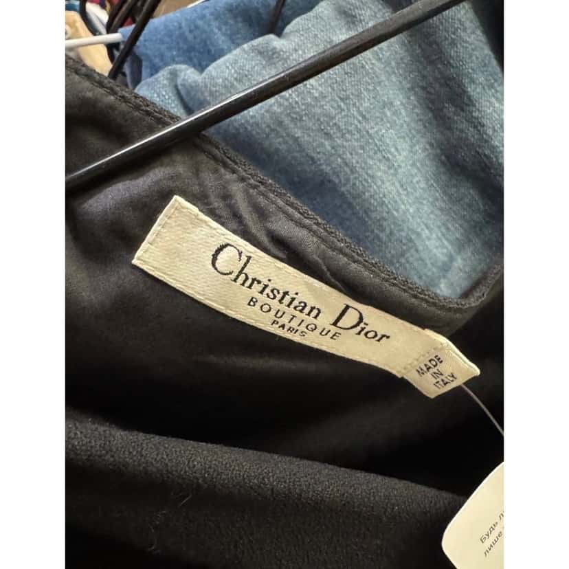 Christian Dior Christian Dior Black Fitted Wool Dress Sz.36/S Pre-owned Black Wool Good condition - Box View