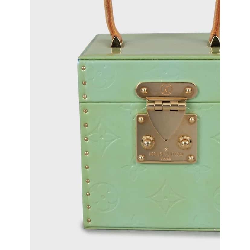 Louis Vuitton Louis Vuitton Bleecker Box Green Monogram Vernis Handbag Pre-owned Green Leather Good condition - Box View