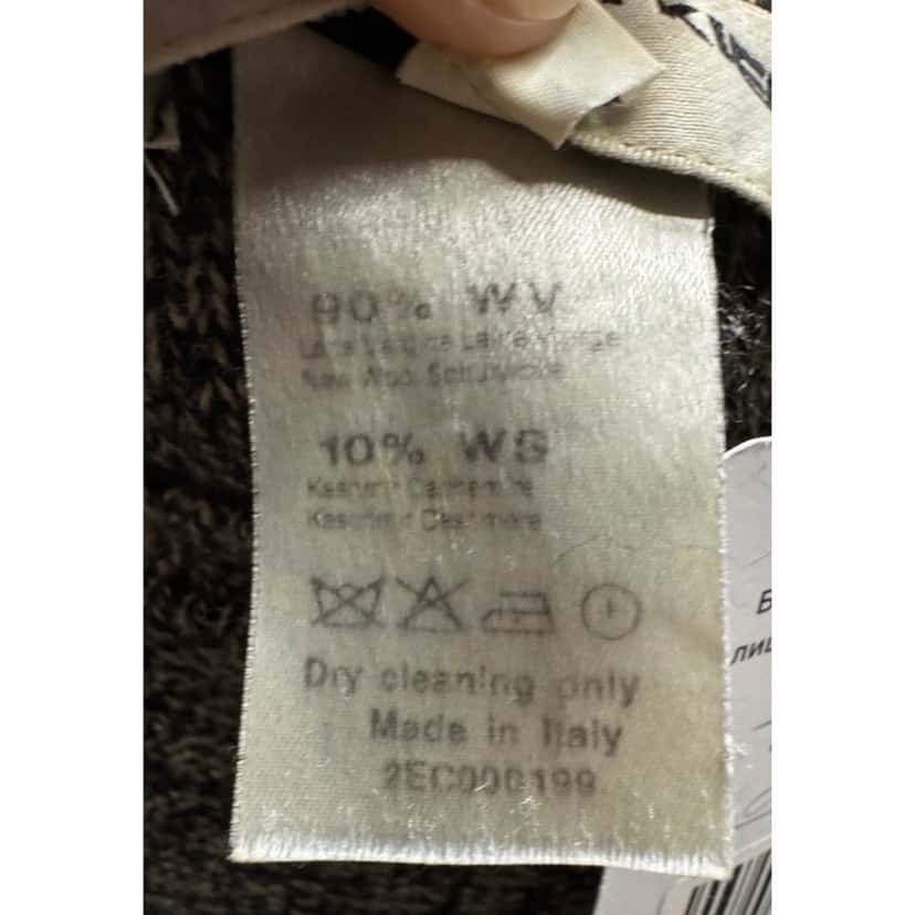 Sonia Rykiel Sonia Rykiel Brown Crystal Embellished Wool Cashmere Sweater Sz.36 pre-owned Brown Wool Good condition - Box View