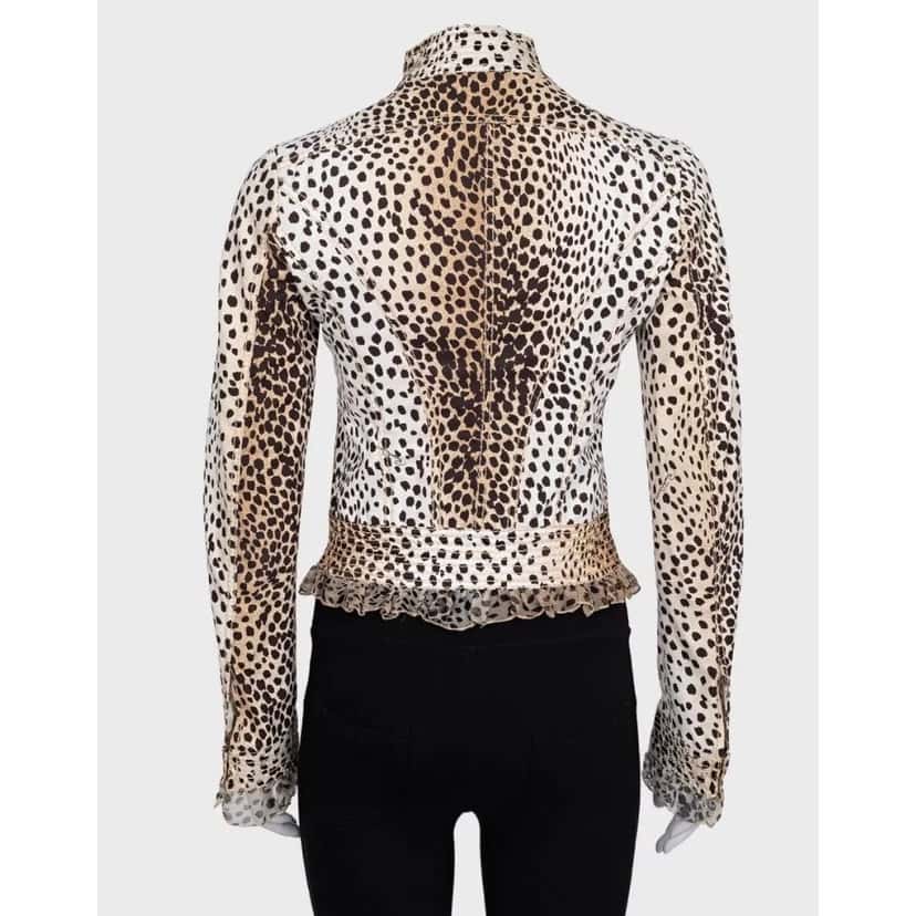 Roberto Cavalli Roberto Cavalli Animal Print Fitted Jacket IT38 XS pre-owned Other Cotton Good condition - Inside View