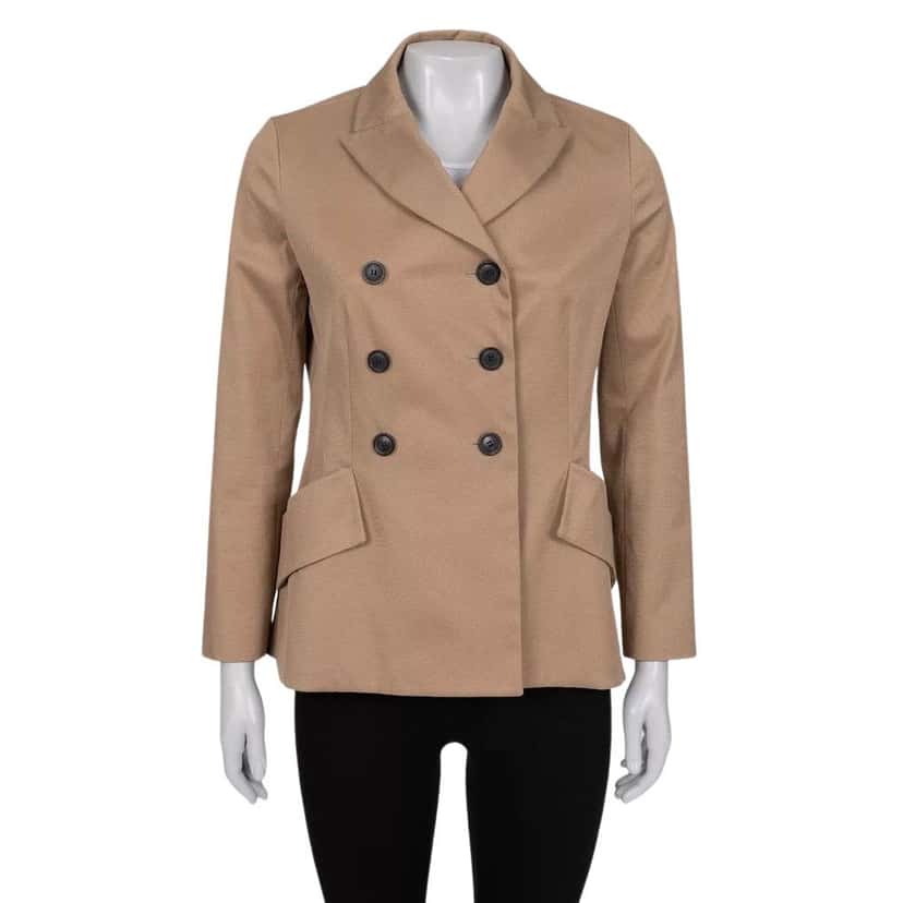 Christian Dior Christian Dior Brown Corduroy Double-Breasted Jacket Sz.40/L Pre-owned Brown Cotton Good condition - Front View