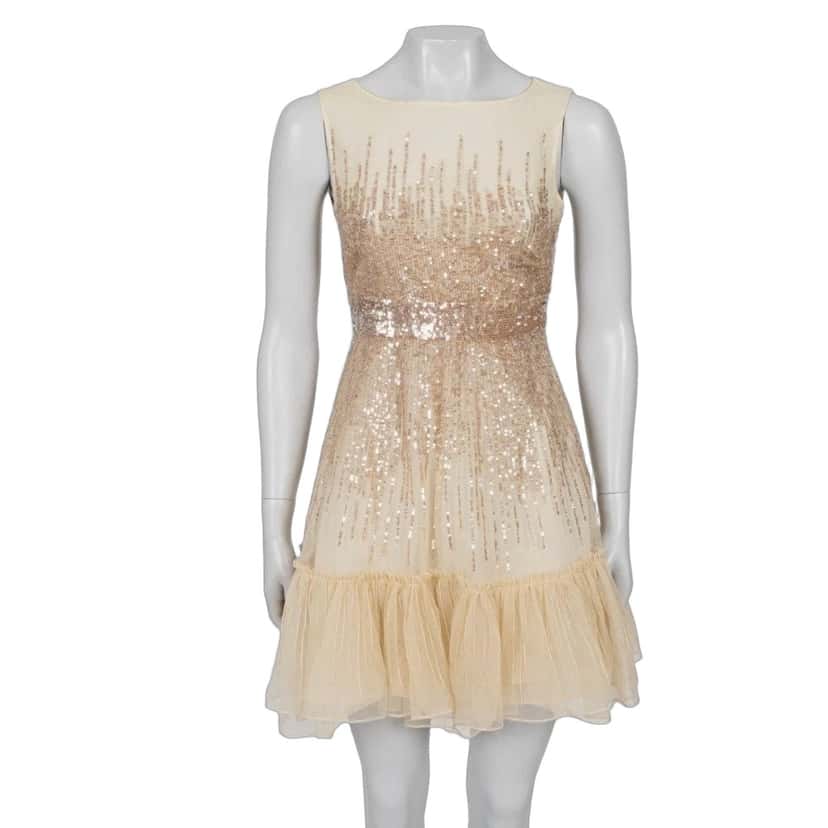 Valentino Valentino Red Sequin Mini Dress - Size XS pre-owned Red Good condition - Front View