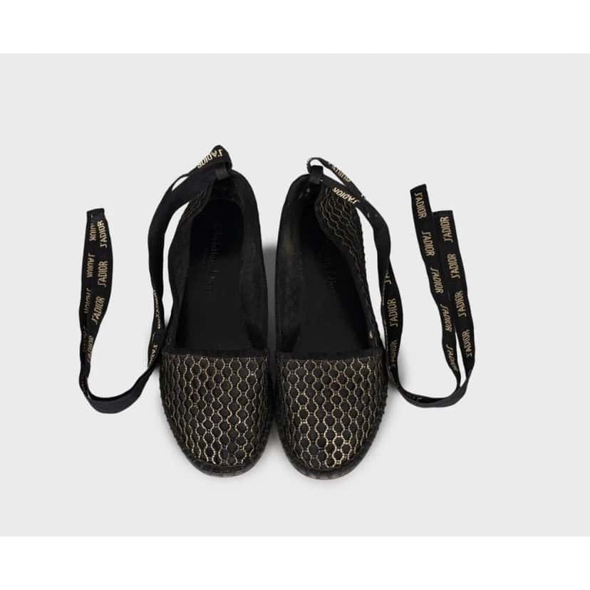 Christian Dior Christian Dior J’Adior Mesh Ballet Flats - Size 38 pre-owned Other Lace Good condition - Inside View