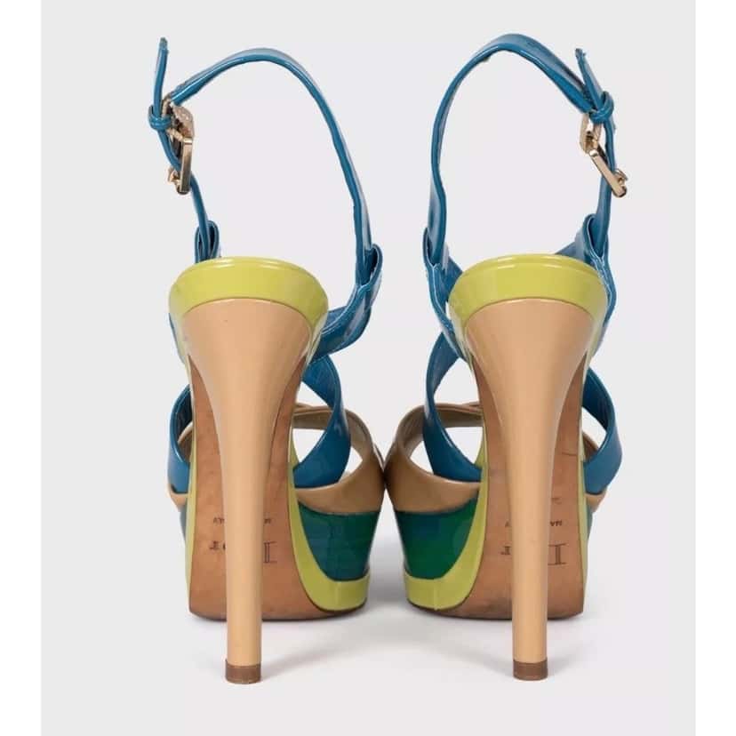 Christian Dior Christian Dior Leather Open-Toe High Heel Sandals - EU 36.5 Pre-owned Gold Leather Good condition - Inside View