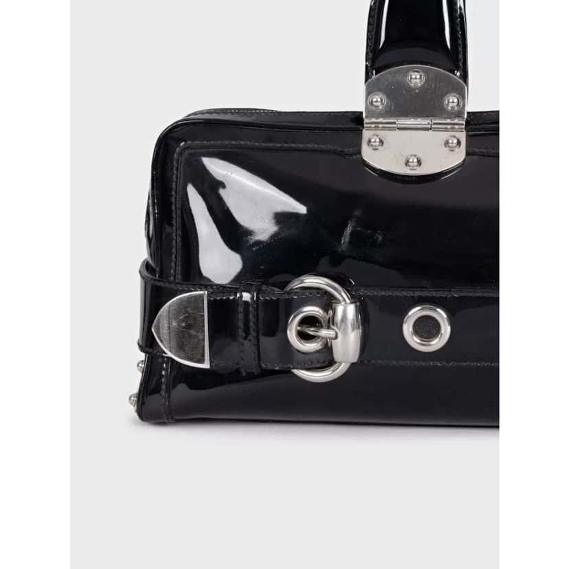 Gucci Gucci Romy Boston Black Leather Handbag Pre-owned Black Leather Good condition - Box View