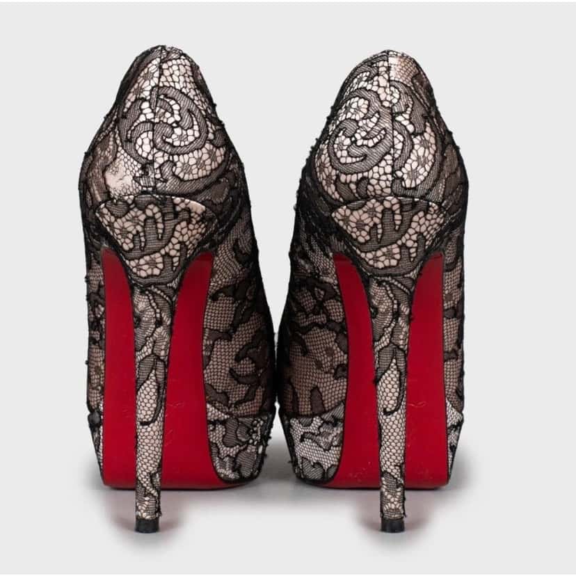 Christian Louboutin Christian Louboutin Wedge Heels - Sz 36 EU Pre-owned Other Leather Good condition - Model View