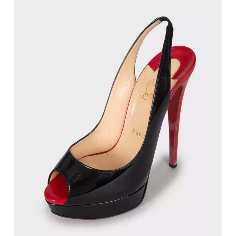 Christian Louboutin Christian Louboutin Black Patent Leather Stiletto Pumps 39 pre-owned Black Leather Good condition - Inside View
