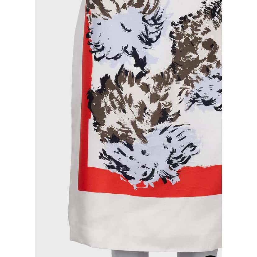 Christian Dior Christian Dior White Floral Silk Skirt - Size 38 Pre-owned White Silk Good condition - Model View