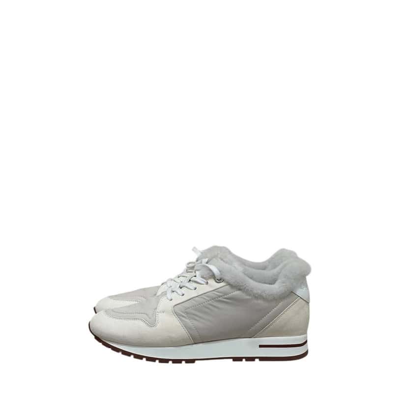 Loro Piana NWOB Loro Piana Luxe Faux Fur Trainers  Size 38 Pre-owned Red Never worn - Front View