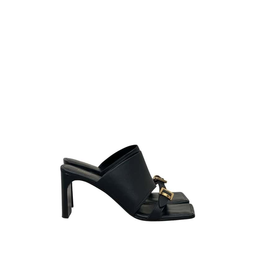 Balenciaga Balenciaga Sandali Bel Air Heels - EU 39 Pre-owned Black Leather Good condition - Back View