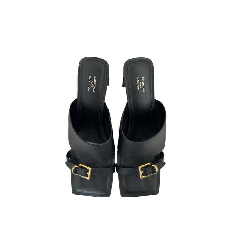 Balenciaga Balenciaga Sandali Bel Air Heels - EU 39 Pre-owned Black Leather Good condition - Box View