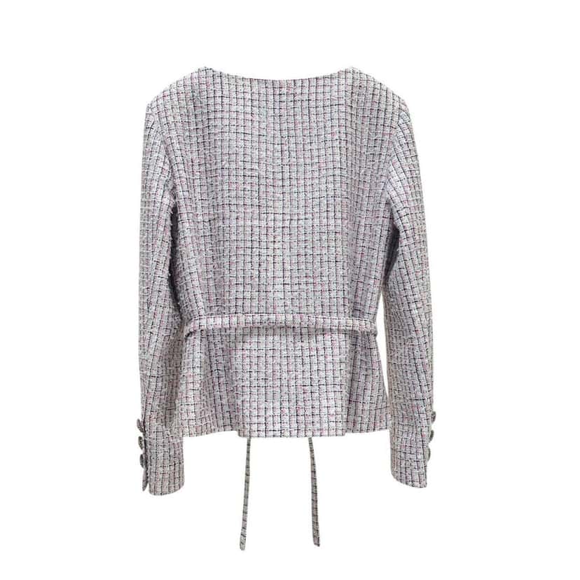 Chanel Chanel 14C Pink Tweed Jacket Sz 38 Pre-owned Pink Tweed Good condition - Inside View