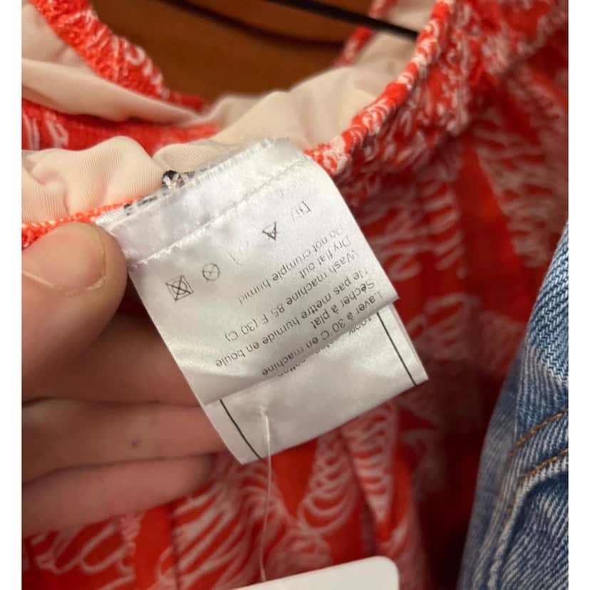 Chanel Chanel Vintage Orange Cotton Long Sleeve Blouse Sz.38/ M Pre-owned Orange Cotton Good condition - Box View