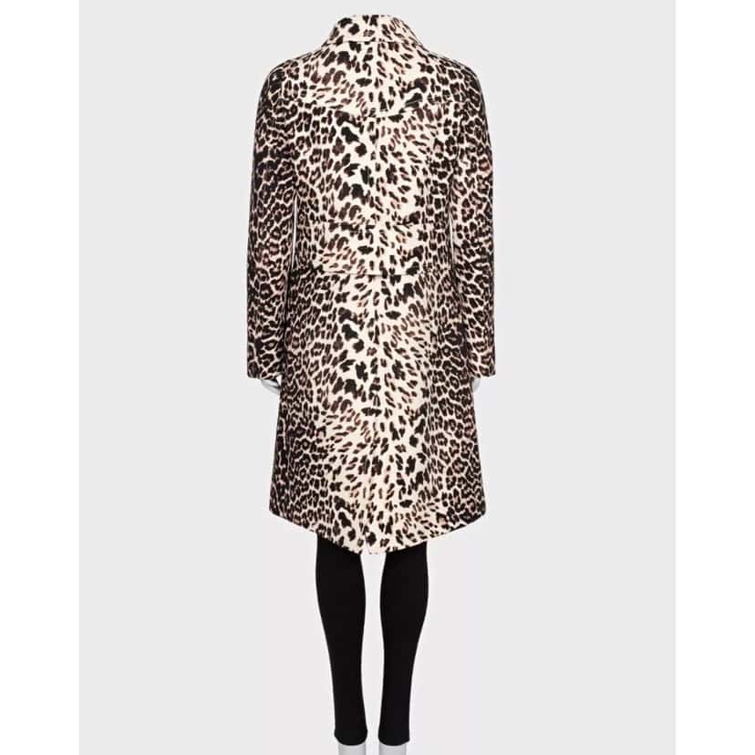 PRADA NWOT Prada Brown Animal Print Wool Coat - IT42 / M Pre-owned Brown Wool Never worn - Inside View