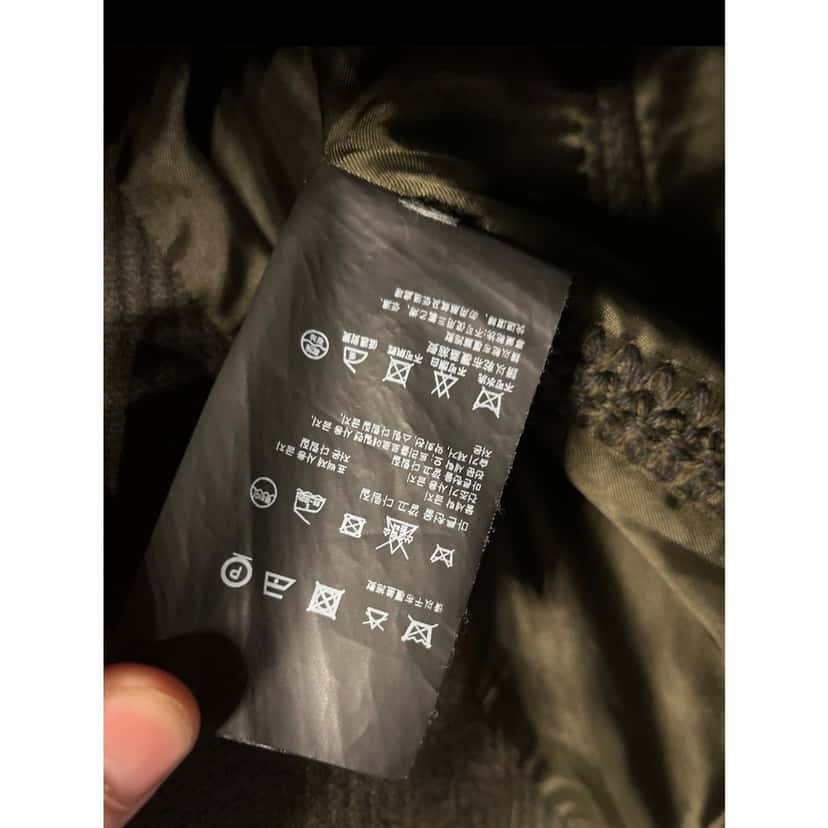 PRADA Prada Vintage Green Wool Knit-Detail Double-Breasted Jacket Sz.40/S Pre-owned Green Wool Good condition - Box View