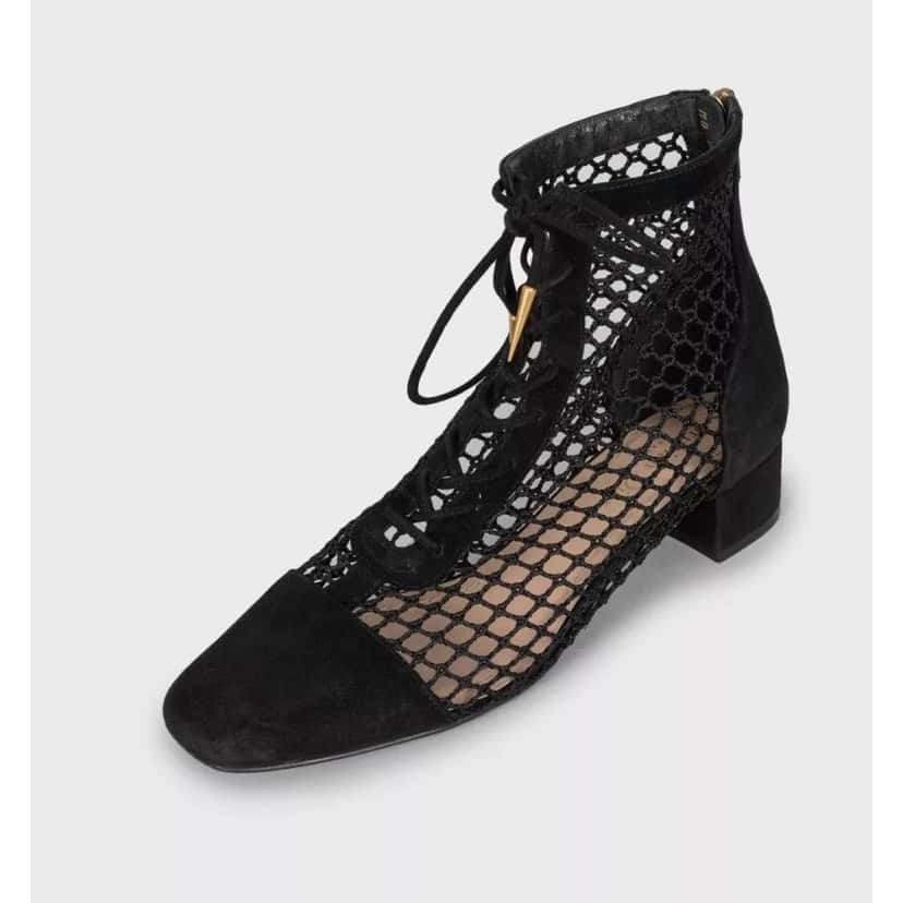 Christian Dior Christian Dior Naughtily-D Black Suede Boots Sz 37.5 pre-owned Black Suede Good condition - Inside View