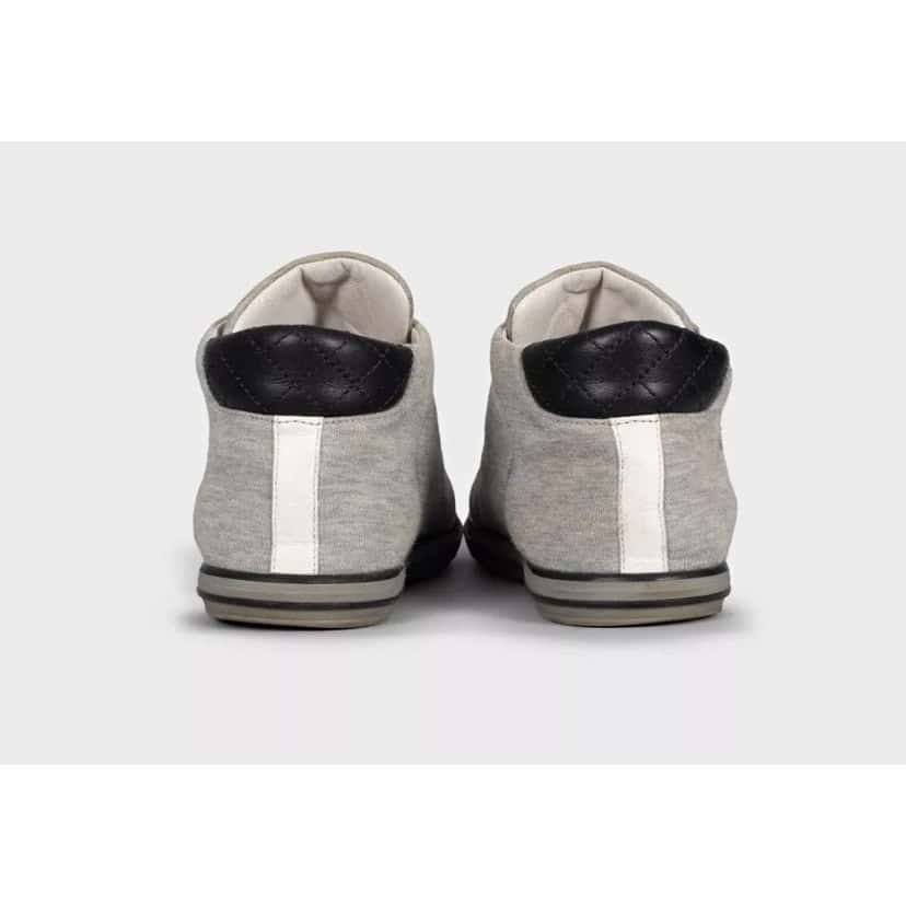 Chanel Chanel Grey Textile Leather Toe Sneakers  EU 37 Pre-owned Grey Leather Good condition - Model View