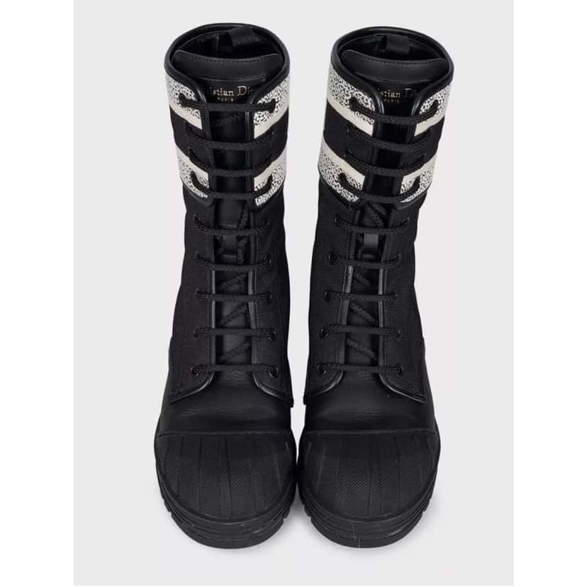 Christian Dior Christian Dior D-Major Black Leather Boots - Size 38.5 Pre-owned Black Leather Good condition - Back View