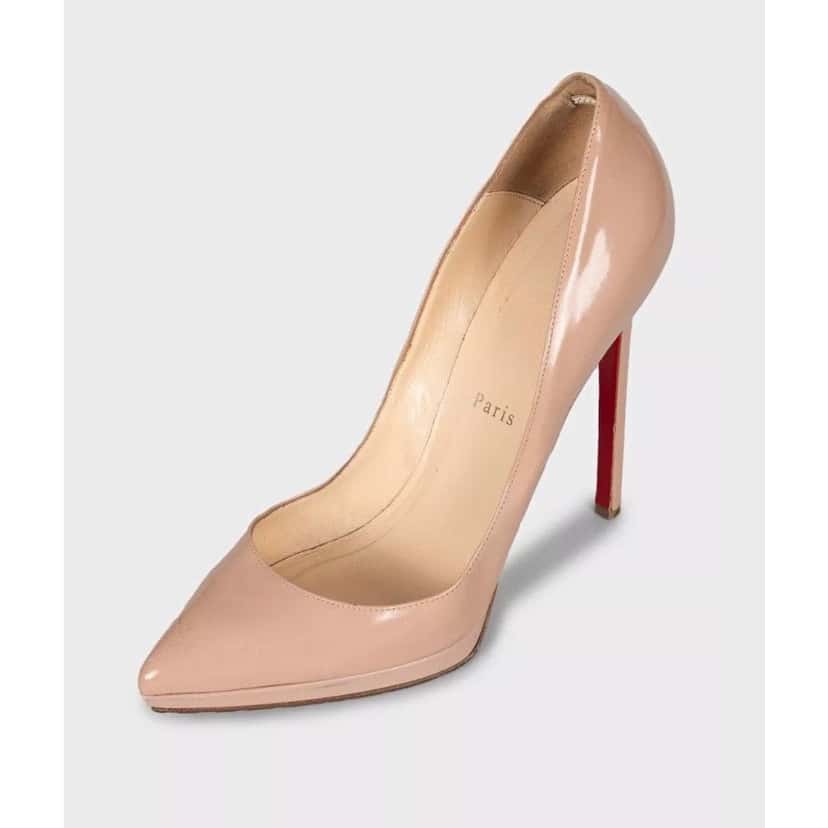 Christian Louboutin Christian Louboutin Beige Leather Pointed Toe Heels Sz.39.5 pre-owned Beige Leather Good condition - Inside View