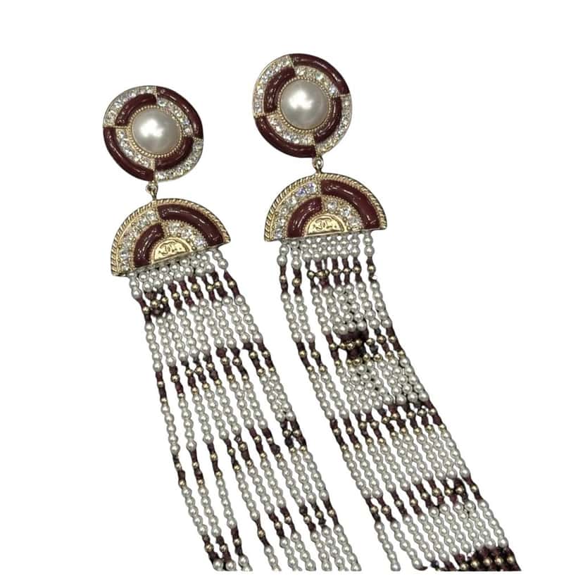 Chanel NWOT Chanel Pre-Fall 2019 Pearl Drop Earrings Pre-owned Other Good condition - Front View