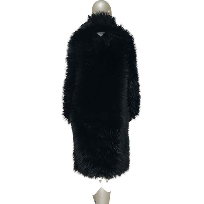 PRADA Prada 2011 Black Faux Fur Coat  Sz.40 pre-owned Black Good condition - Inside View