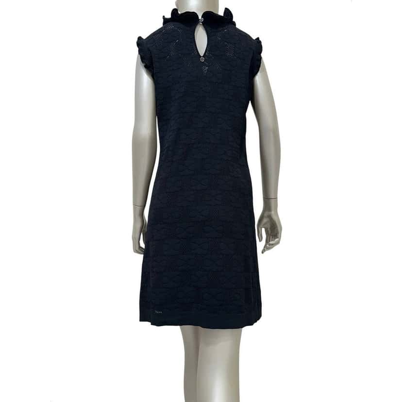 Chanel Chanel Vintage Black Sleeveless Shift Dress Sz 40 pre-owned Black Good condition - Back View