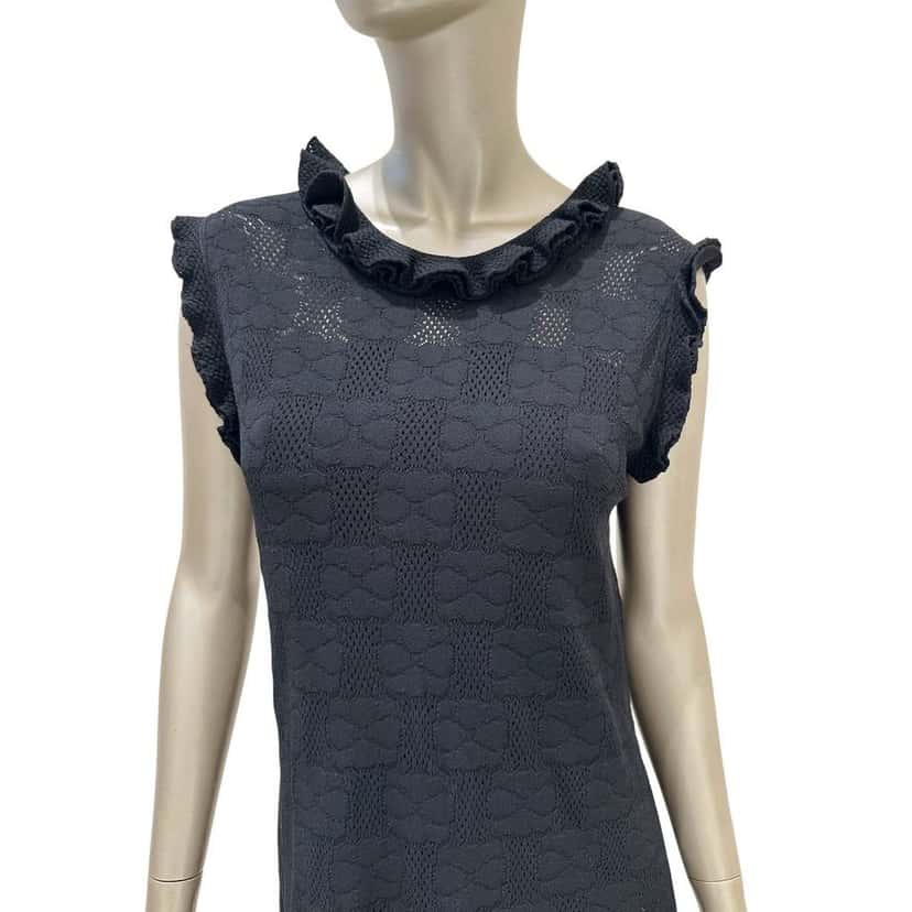 Chanel Chanel Vintage Black Sleeveless Shift Dress Sz 40 pre-owned Black Good condition - Inside View
