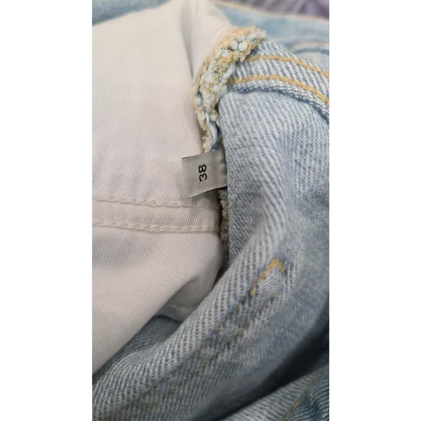 Gucci Gucci Embroidered Raw Edge Denim Skirt - Size 38 pre-owned Red Denim Good condition - Box View