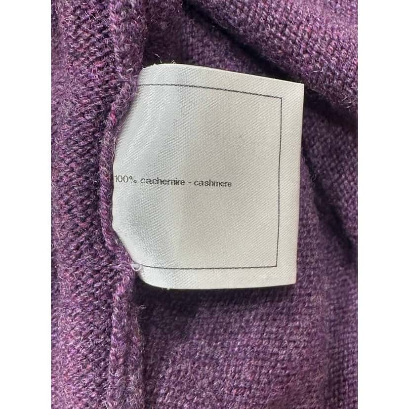 Chanel Chanel Purple Cashmere Long Cardigan FR 34 Pre-owned Purple Wool Good condition - Box View