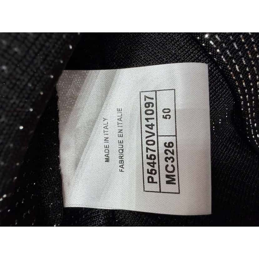 Chanel Chanel Metallic Knit Sleeveless Top - Size 50 Pre-owned Black Good condition - Box View