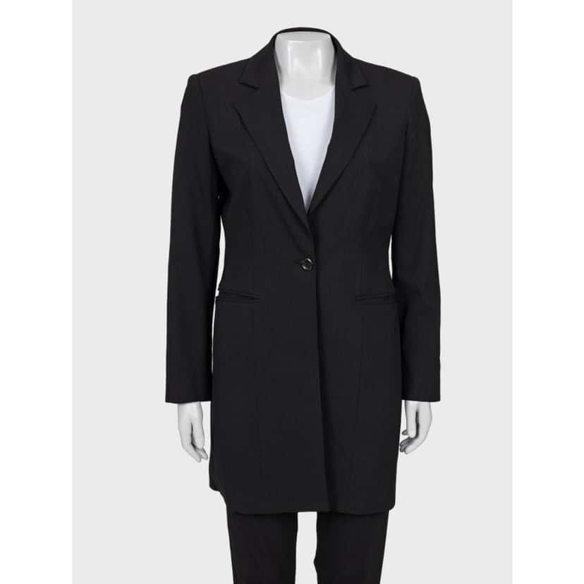 Gianfranco Ferré Gianfranco Ferre Black Striped Wool Suit Sz.42/L pre-owned Black Wool Good condition - Box View