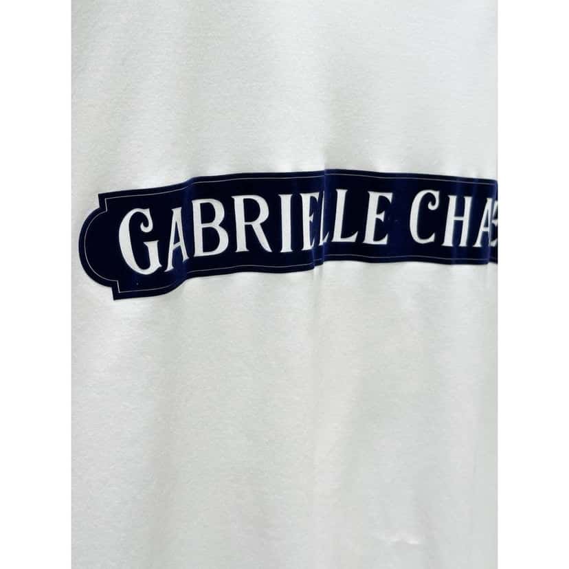 Chanel Chanel Gabrielle White Short Sleeve Cotton Top Sz 50 Pre-owned White Cotton Good condition - Inside View