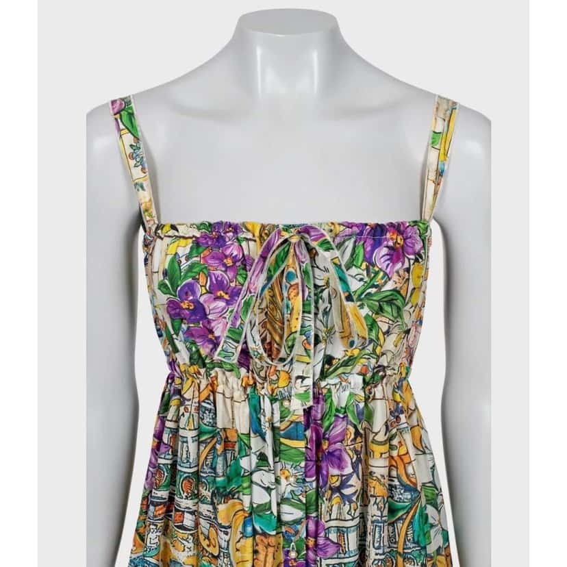 Dolce & Gabbana Dolce & Gabbana Vibrant Floral Silk Dress IT38/XS Pre-owned Other Silk Good condition - Model View