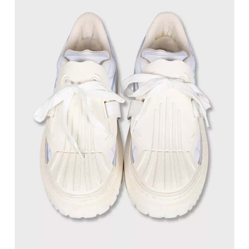 Christian Dior Christian Dior Dior-ID Textile Sneakers Size 37 Pre-owned White Leather Good condition - Back View