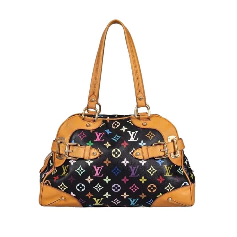 Louis Vuitton Louis Vuitton Monogram Claudia Black Handbag Pre-owned Black Canvas Good condition - Front View