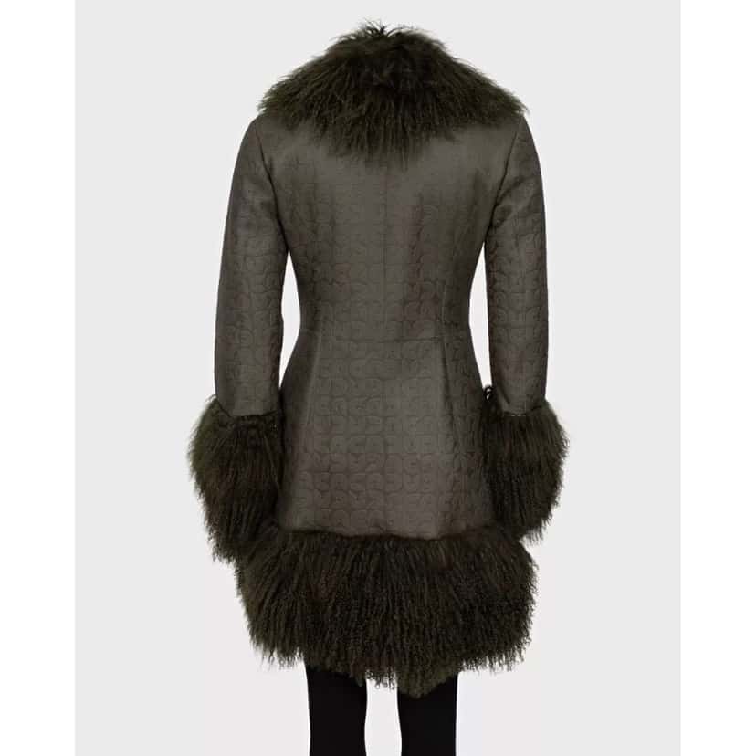 Gianfranco Ferré Ferre Green Shearling Coat IT42 Pre-owned Green Shearling Good condition - Inside View