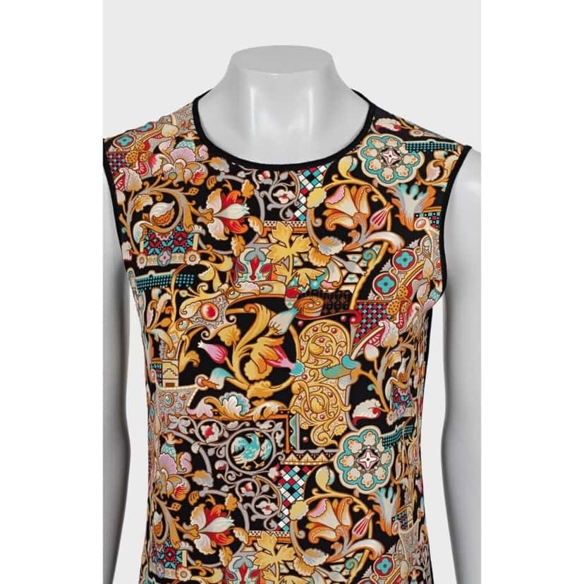 Louis Vuitton Louis Vuitton Multicolor Geometric Sleeveless Dress Sz.M pre-owned Other Good condition - Back View