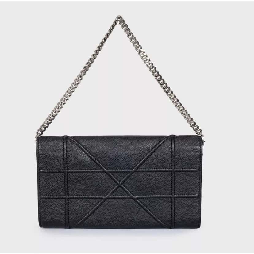 Christian Dior Christian Dior Diorama Black Leather Chain Clutch Pre-owned Black Leather Good condition - Inside View
