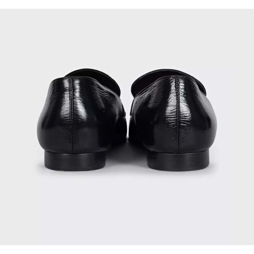 Chanel Chanel Black Leather CC Logo Ballet Flats - Size 38.5 pre-owned Black Leather Good condition - Model View