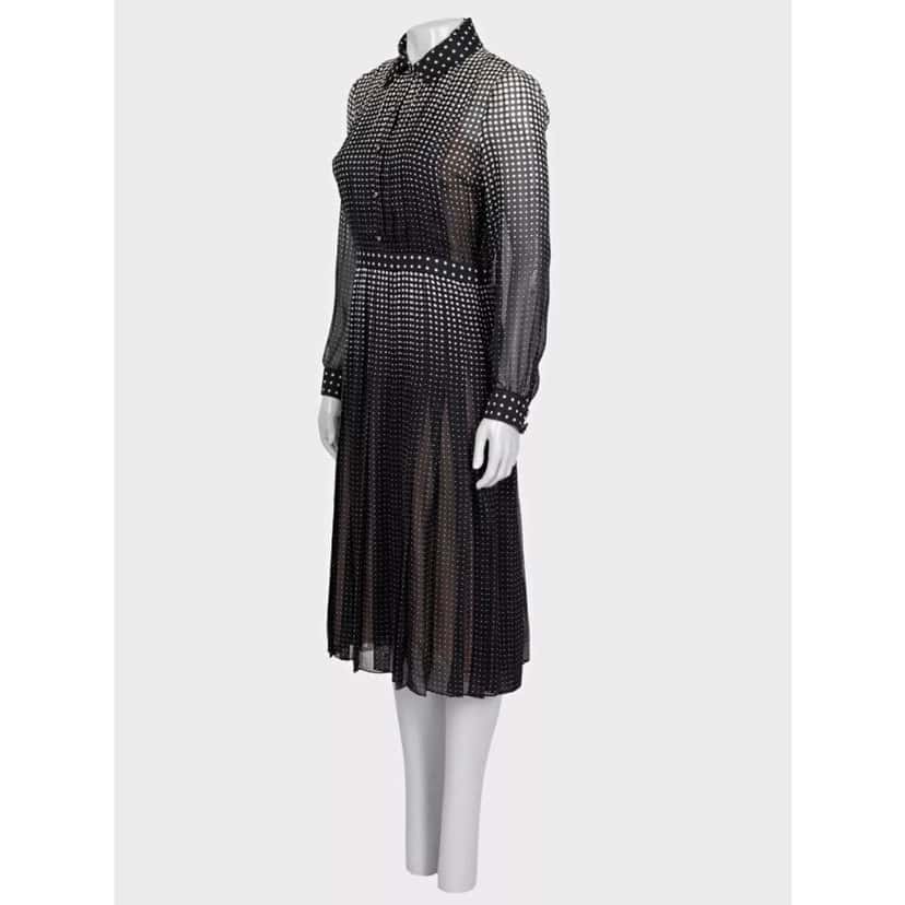 Gucci NWT Gucci 2024 Black Silk Fitted Dress - IT40/S pre-owned Black Silk Never worn, with tag - Back View