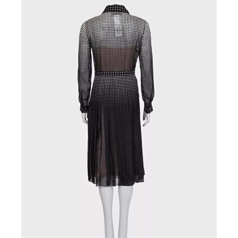 Gucci NWT Gucci 2024 Black Silk Fitted Dress - IT40/S pre-owned Black Silk Never worn, with tag - Inside View