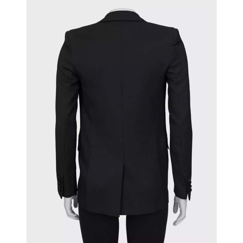 Saint Laurent Saint Laurent Black Straight Fit  Satin Lapels Blazer Sz.XS Pre-owned Black Satin Good condition - Inside View