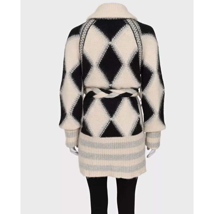 Chanel Chanel Luxury Cashmere Blend Belted Cardigan Sz 38/M Pre-owned Red Wool Good condition - Inside View