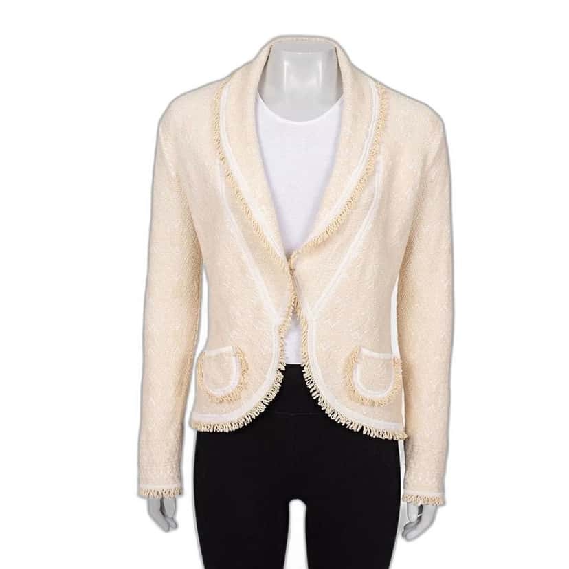 Christian Dior Christian Dior Textured Wool Blend Cardigan Jacket - Size 42/XL pre-owned Red Wool Good condition - Front View