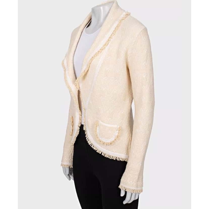 Christian Dior Christian Dior Textured Wool Blend Cardigan Jacket - Size 42/XL pre-owned Red Wool Good condition - Back View