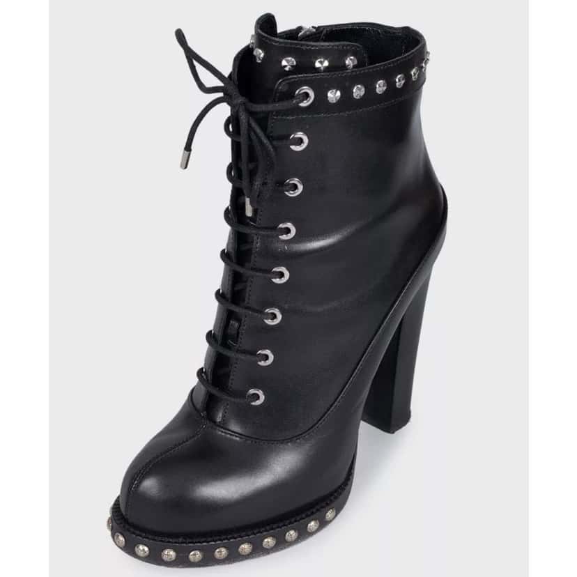 Alexander McQueen Alexander McQueen Black Leather Ankle Boots Sz.39 pre-owned Black Leather Good condition - Inside View