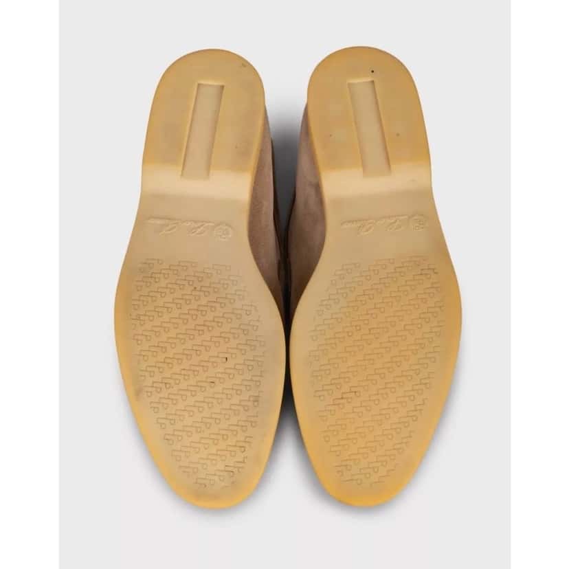 Loro Piana Loro Piana Summer Charms Walk Beige Suede Loafers Sz. 40 pre-owned Beige Suede Good condition - Box View