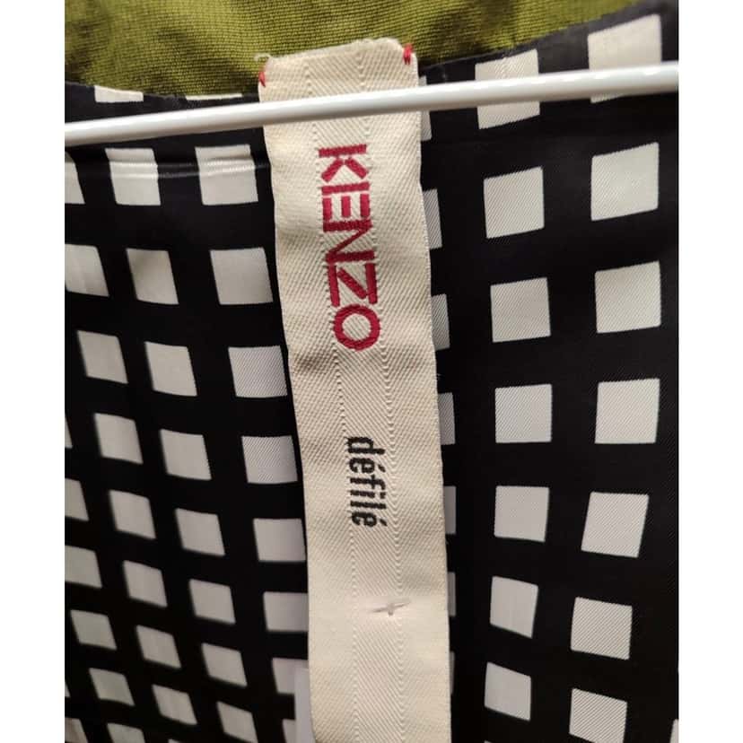 Kenzo Kenzo Vintage Cropped Trench Coat - EU38/M pre-owned Red Cotton Good condition - Box View