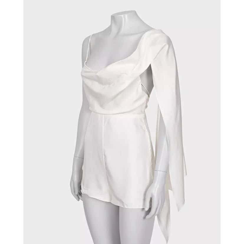Christian Dior Christian Dior White Open Back Jumpsuit - Size XS/34 Pre-owned White Never worn - Back View