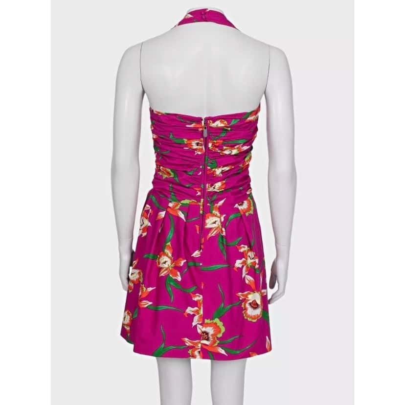 Christian Dior Christian Dior 2011 Pink Printed Cotton Dress - Size 38 Pre-owned Pink Cotton Good condition - Inside View
